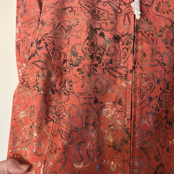 Pamela McCoy Floral Leather Jacket - Picture 4 of 11